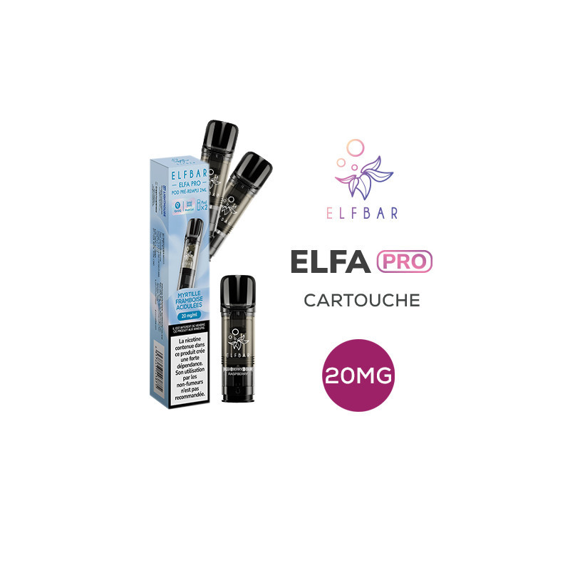 PACK DE 2 CARTOUCHES PODS 2ML 20MG ELFA PRO - ELFBAR