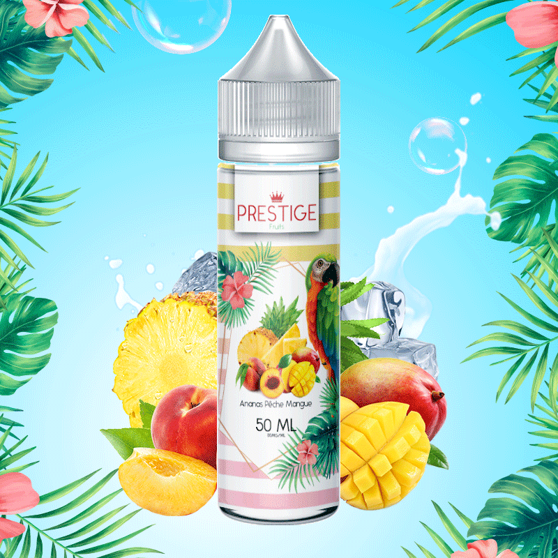 ANANAS - PECHE - MANGUE 50ML - PRESTIGE FRUITS