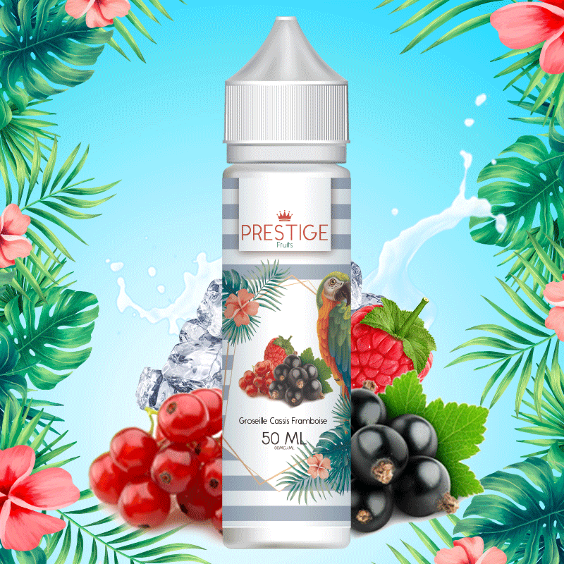 GROSEILLE - CASSIS - FRAMBOISE 50ML - PRESTIGE FRUITS