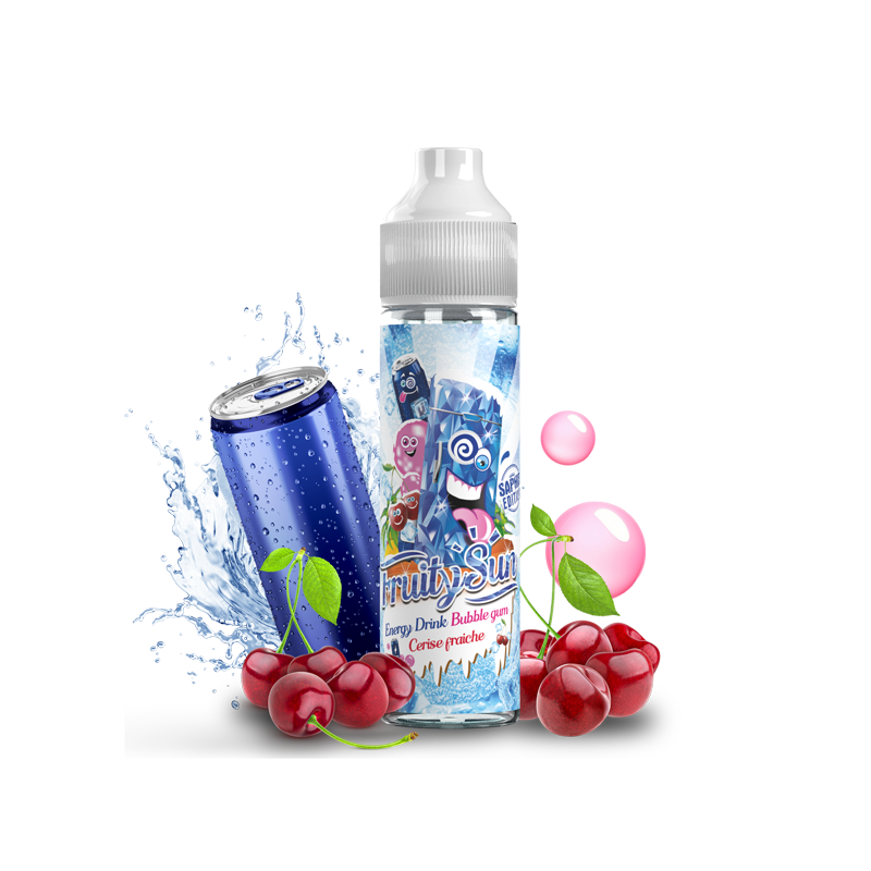 ENERGY DRINK BUBBLE GUM CERISE FRAICHE 50ML - FRUITY SUN - SECRET'S LAB