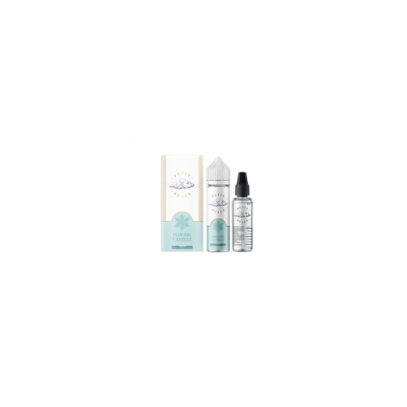 FLOCON VANILLE 60ML PETIT NUAGE + FIOLE VIDE GRADUEE 30ML