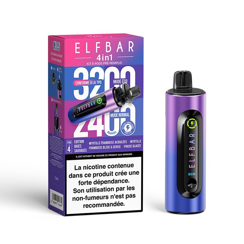KIT 4in1 - EDITION BAIES SAUVAGES - ELFBAR