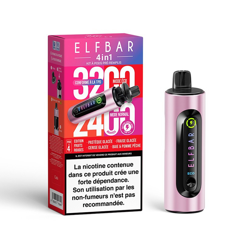 KIT 4in1 - EDITION FRUITS ROUGES - ELFBAR