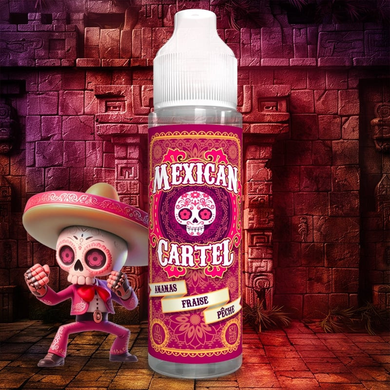 ANANAS FRAISE PECHE 50ML - MEXICAN CARTEL