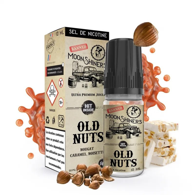 MOON SHINERS OLD NUTS 10ML SALT - LE FRENCH LIQUIDE
