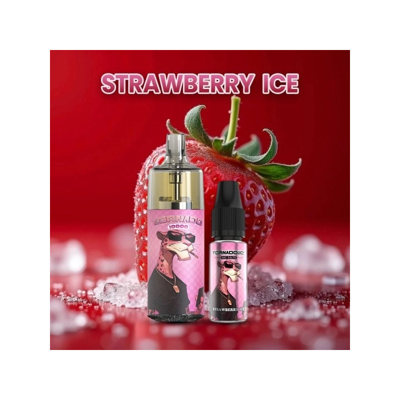 PUFF TORNADO 10000 TPD STRAWBERRY ICE - TORNADO