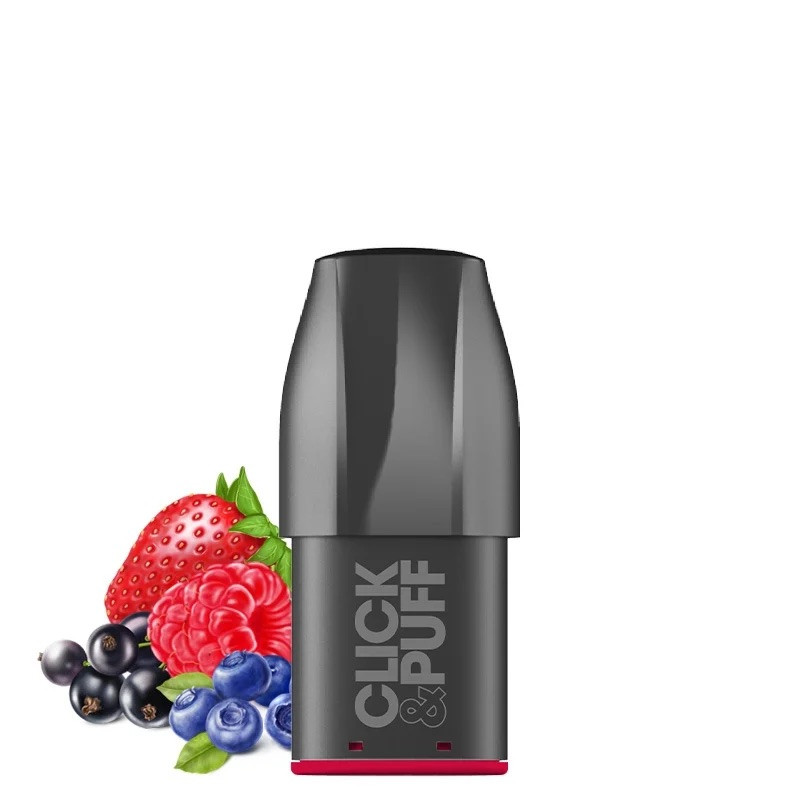 CARTOUCHES CLICK & PUFF 10/20mg - FRAMBOISE MYRTILLE