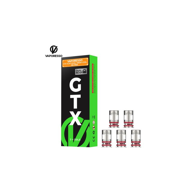 RESISTANCES GTX DUAL MESH par 5 - Vaporesso