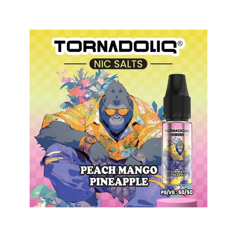 PEACH MANGO PINEAPPLE NICSALT - TORNADOLIQ