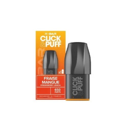 CARTOUCHES CLICK & PUFF 10/20mg - FRAISE MANGUE