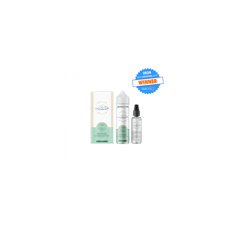 MENTHE GARIGUETTE 60ML + FIOLE VIDE 30ML - PETITNUAGE
