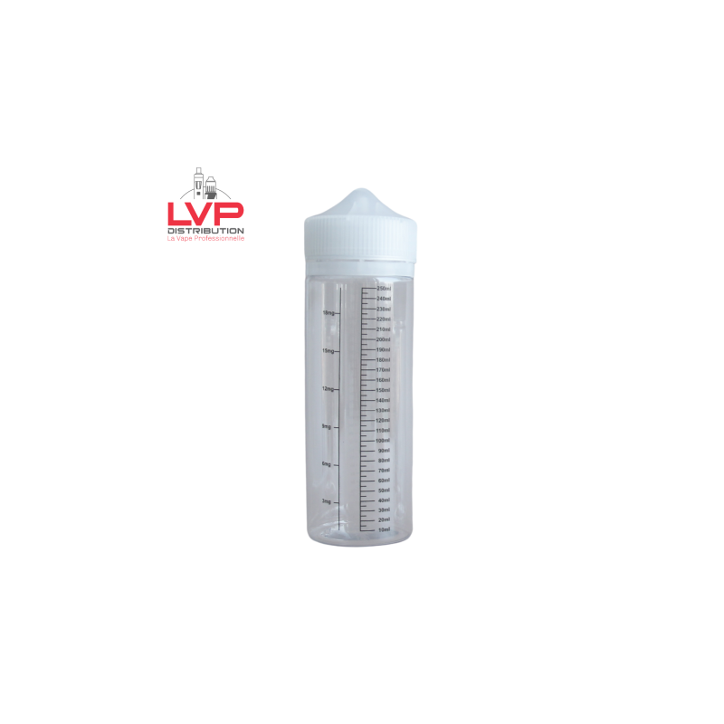 FIOLE GRADUEE PET ML + MG 250ML