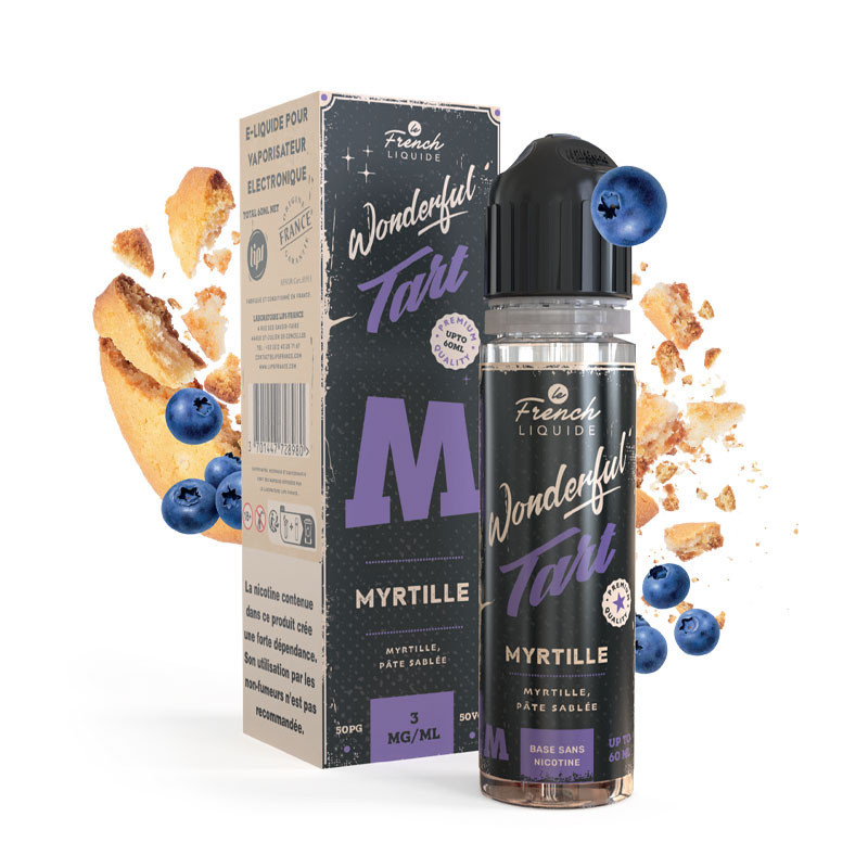 WONDERFUL TART MYRTILLE 50ML + 1 BOOSTER 20MG - LE FRENCH LIQUIDE