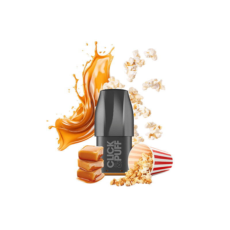 CARTOUCHES CLICK & PUFF 10/20mg - POP CORN CARAMEL