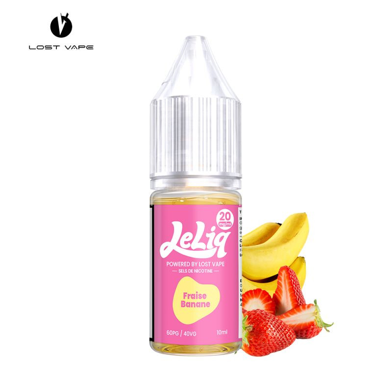 FRAISE BANANE 10ML NIC SALT - LE LIQ BY LOST VAPE