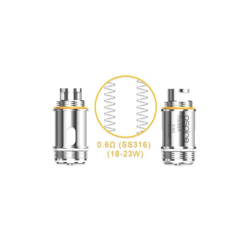 RESISTANCES PockeX (5pcs) - ASPIRE