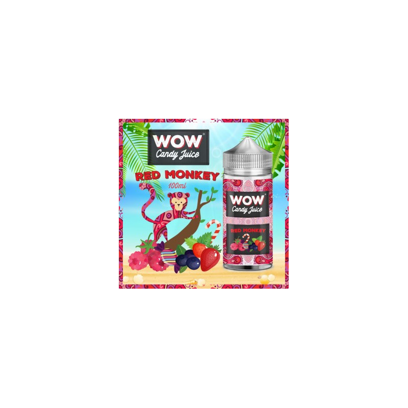 RED MONKEY 100ML - WOW CANDY JUICE - MADE IN VAPE