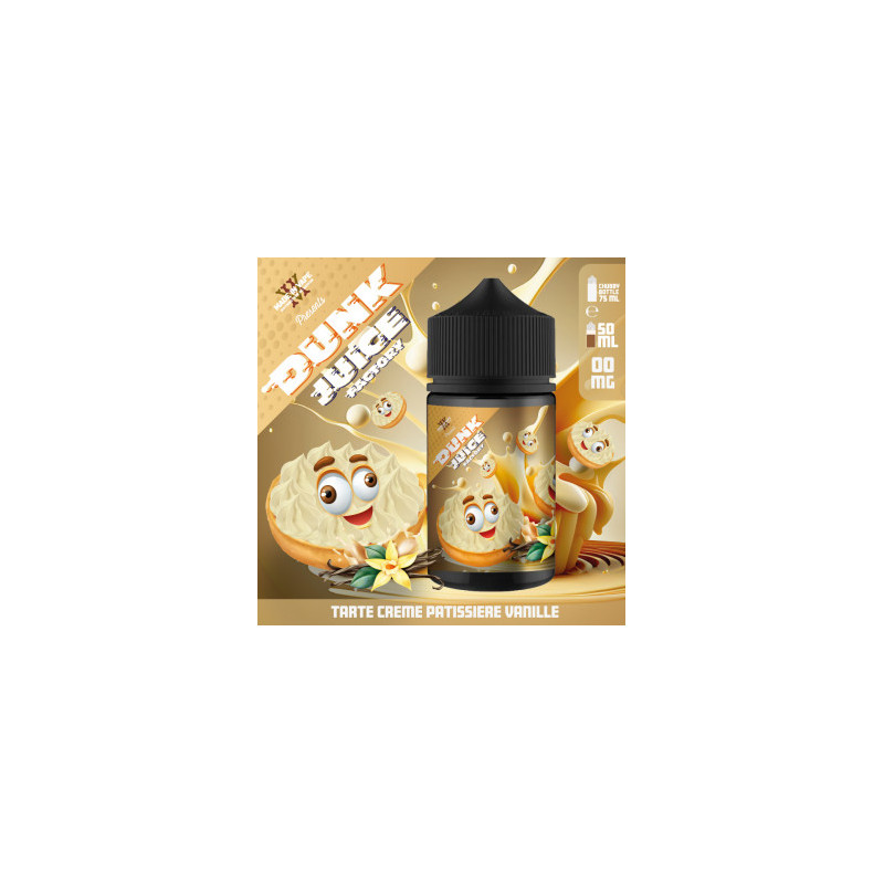 TARTE CREME PATISSIERE VANILLE 50ML - DUNK JUICE FACTORY - MADE IN VAPE