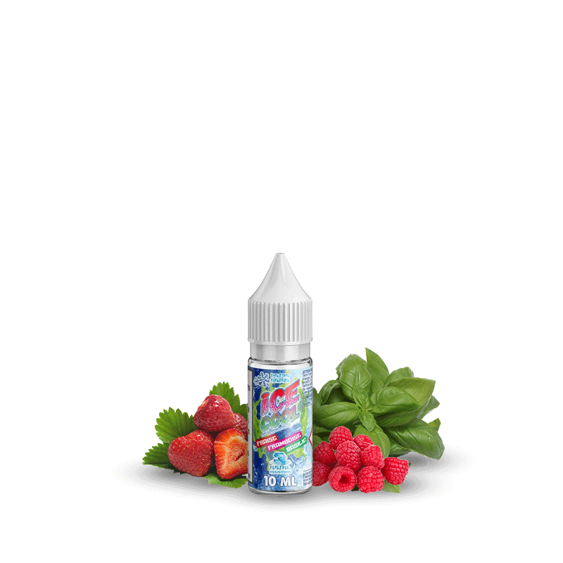 FRAISE FRAMBOISE BASILIC 10ML - ICE COOL - LIQUIDAROM