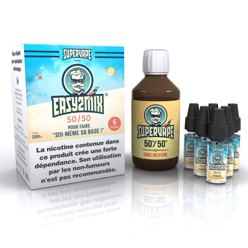 KIT DIY EASY2MIX 50PG/50VG 200ML 6MG - LE FRENCH LIQUIDE