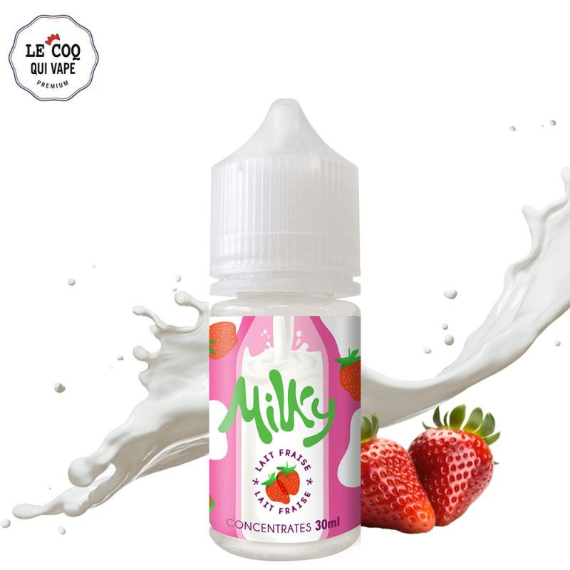 CONCENTRE MILKY FRAISE 30ML - LE COQ QUI VAPE