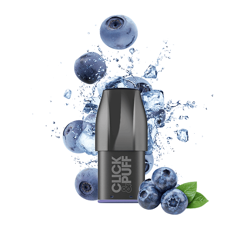 CARTOUCHES CLICK & PUFF 0/10/20mg - BLUEBERRY