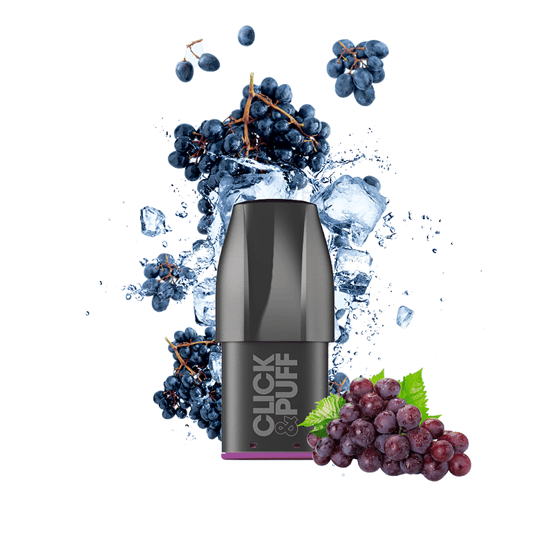 CARTOUCHES CLICK & PUFF 10/20mg - ICE GRAPE