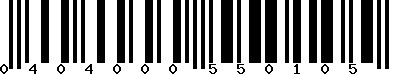 EAN-13 : 0404000550105