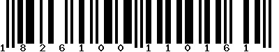 EAN-13 : 1826100110161