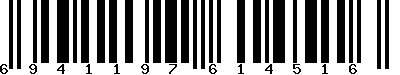 EAN-13 : 6941197614516
