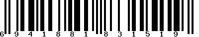 EAN-13 : 6941881831519