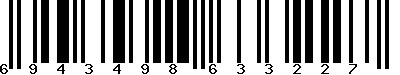 EAN-13 : 6943498633227