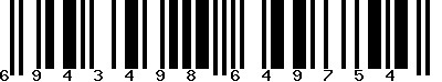 EAN-13 : 6943498649754
