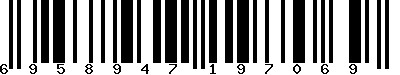 EAN-13 : 6958947197069