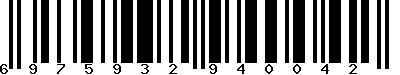 EAN-13 : 6975932940042