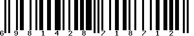 EAN-13 : 6981428718712