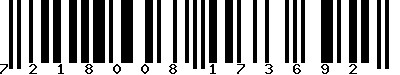 EAN-13 : 7218008173692