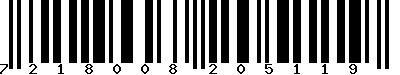 EAN-13 : 7218008205119