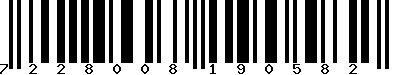 EAN-13 : 7228008190582
