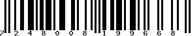 EAN-13 : 7248008199668
