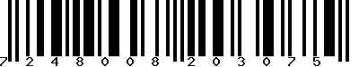 EAN-13 : 7248008203075