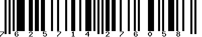 EAN-13 : 7625714276058